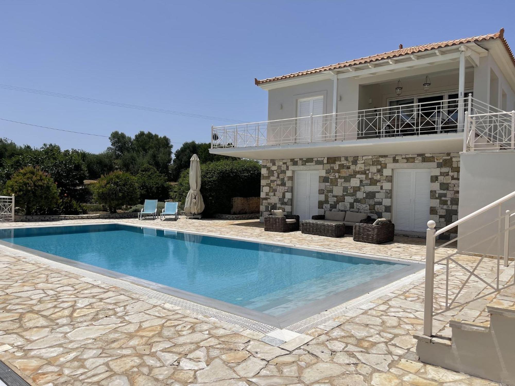 Luxurious Villa In Peloponnese With Swimming Pool Kamária Esterno foto